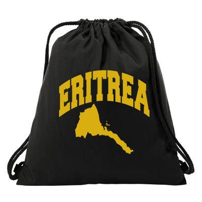 Love Eritrea With Eritrean Map Eritrea Pride Drawstring Bag