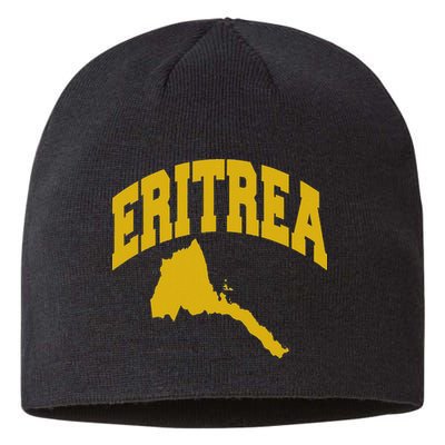 Love Eritrea With Eritrean Map Eritrea Pride Sustainable Beanie