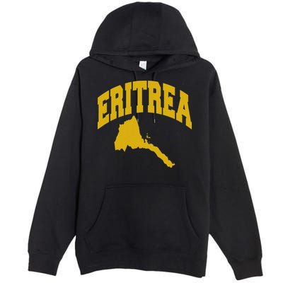 Love Eritrea With Eritrean Map Eritrea Pride Premium Pullover Hoodie