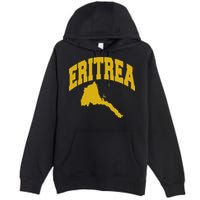 Love Eritrea With Eritrean Map Eritrea Pride Premium Pullover Hoodie
