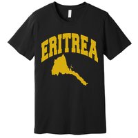 Love Eritrea With Eritrean Map Eritrea Pride Premium T-Shirt