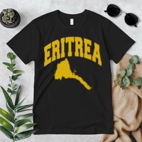 Love Eritrea With Eritrean Map Eritrea Pride Premium T-Shirt