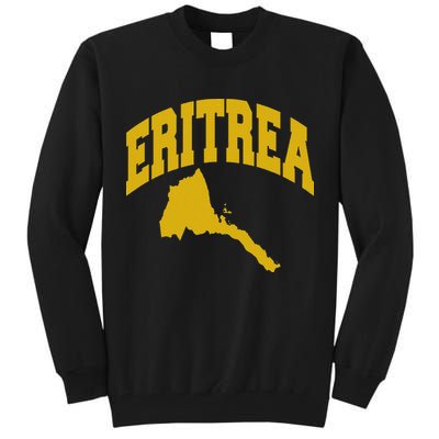 Love Eritrea With Eritrean Map Eritrea Pride Tall Sweatshirt