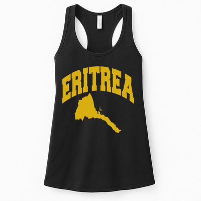 Love Eritrea With Eritrean Map Eritrea Pride Womens Tank Top
