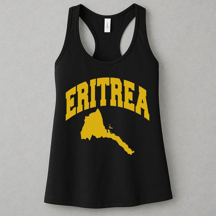 Love Eritrea With Eritrean Map Eritrea Pride Womens Tank Top