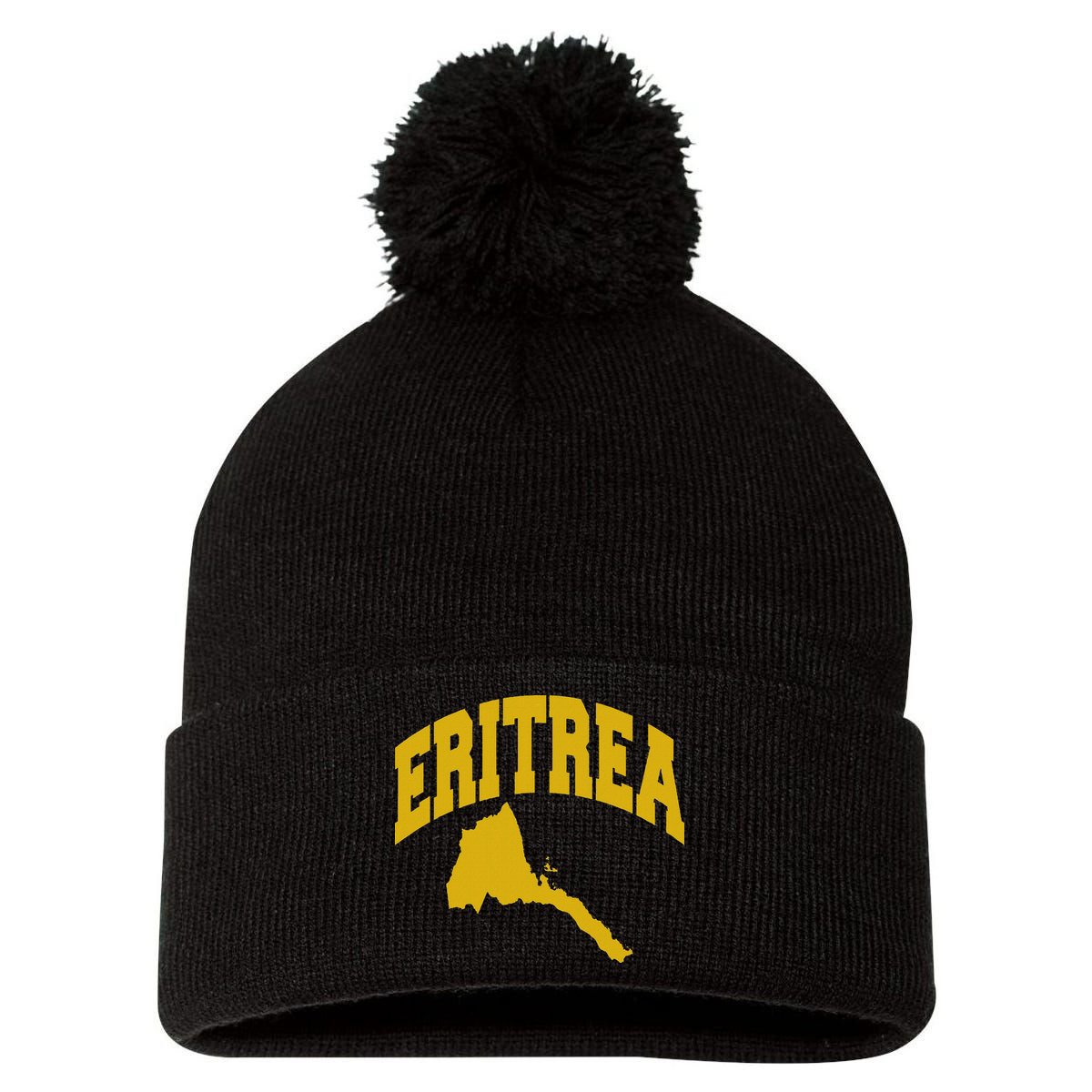 Love Eritrea With Eritrean Map Eritrea Pride Pom Pom 12in Knit Beanie