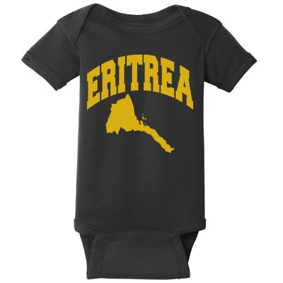 Love Eritrea With Eritrean Map Eritrea Pride Baby Bodysuit