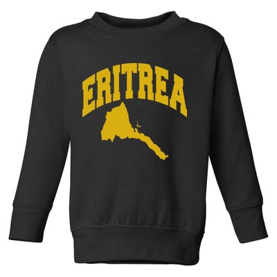 Love Eritrea With Eritrean Map Eritrea Pride Toddler Sweatshirt