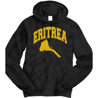 Love Eritrea With Eritrean Map Eritrea Pride Tie Dye Hoodie