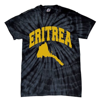Love Eritrea With Eritrean Map Eritrea Pride Tie-Dye T-Shirt