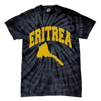Love Eritrea With Eritrean Map Eritrea Pride Tie-Dye T-Shirt