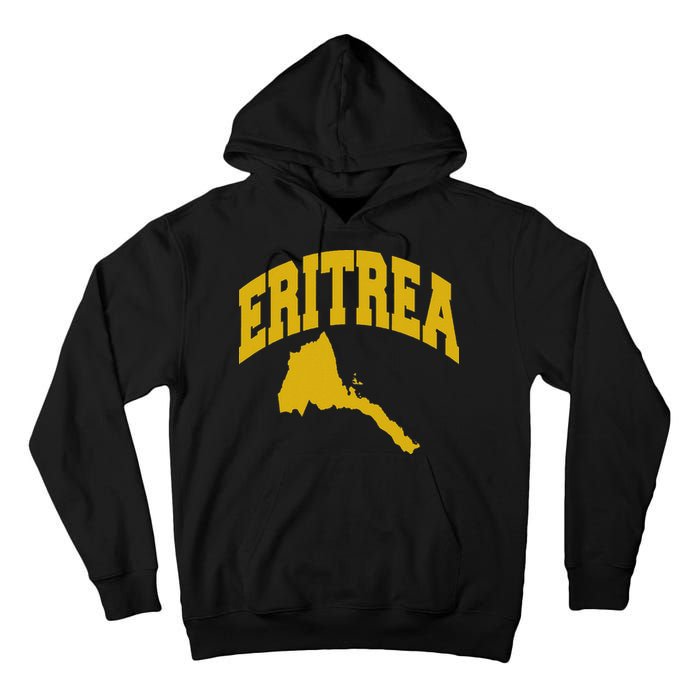 Love Eritrea With Eritrean Map Eritrea Pride Tall Hoodie