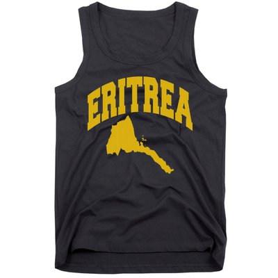 Love Eritrea With Eritrean Map Eritrea Pride Tank Top