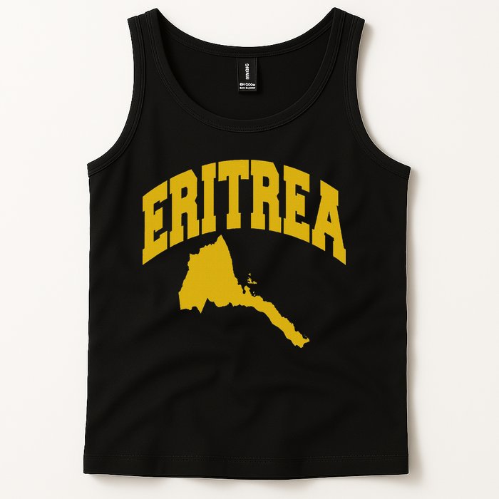 Love Eritrea With Eritrean Map Eritrea Pride Tank Top