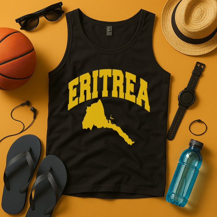 Love Eritrea With Eritrean Map Eritrea Pride Tank Top