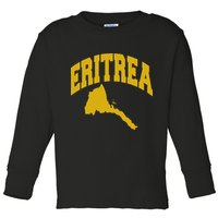 Love Eritrea With Eritrean Map Eritrea Pride Toddler Long Sleeve Shirt
