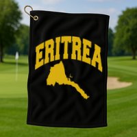 Love Eritrea With Eritrean Map Eritrea Pride Golf Towel