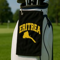 Love Eritrea With Eritrean Map Eritrea Pride Golf Towel