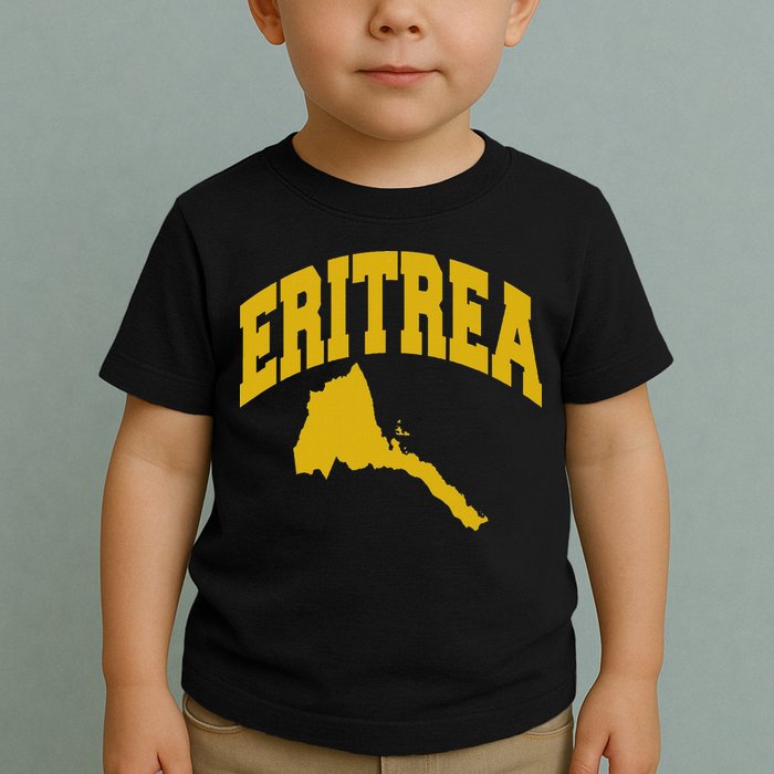 Love Eritrea With Eritrean Map Eritrea Pride Toddler T-Shirt