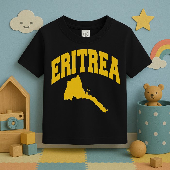 Love Eritrea With Eritrean Map Eritrea Pride Toddler T-Shirt