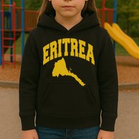 Love Eritrea With Eritrean Map Eritrea Pride Kids Hoodie