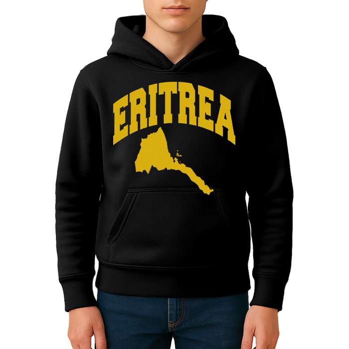 Love Eritrea With Eritrean Map Eritrea Pride Kids Hoodie