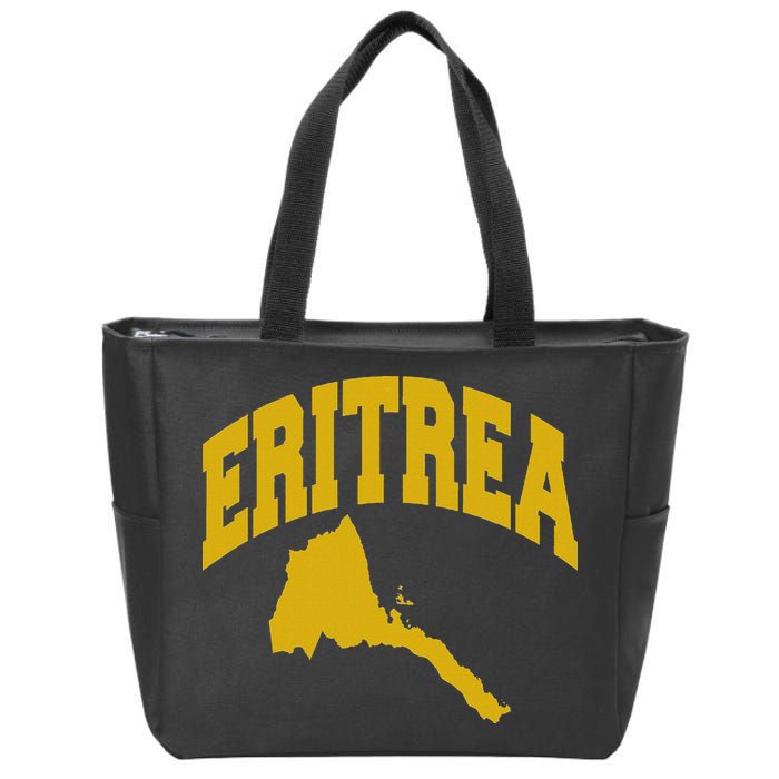 Love Eritrea With Eritrean Map Eritrea Pride Zip Tote Bag