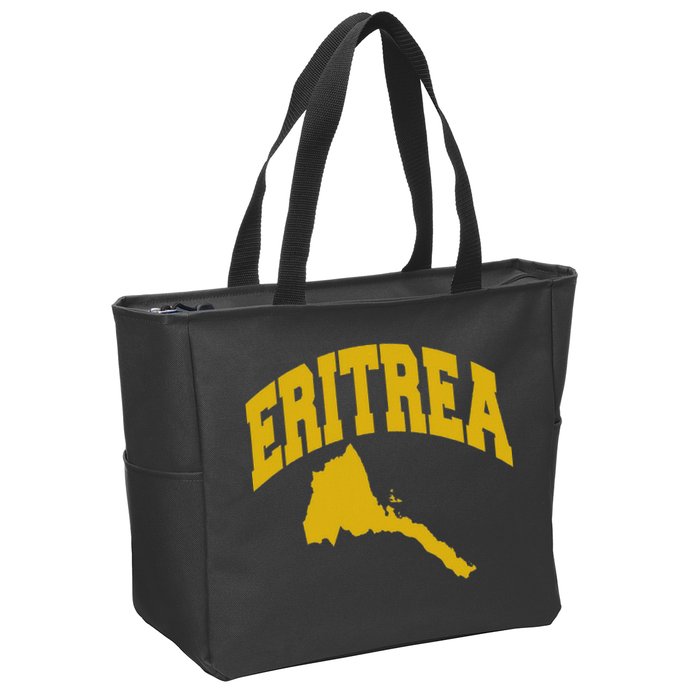 Love Eritrea With Eritrean Map Eritrea Pride Zip Tote Bag