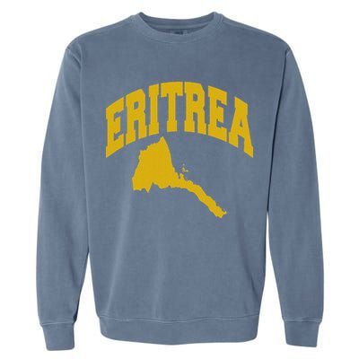 Love Eritrea With Eritrean Map Eritrea Pride Garment-Dyed Sweatshirt