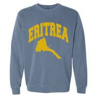 Love Eritrea With Eritrean Map Eritrea Pride Garment-Dyed Sweatshirt