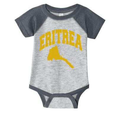 Love Eritrea With Eritrean Map Eritrea Pride Infant Baby Jersey Bodysuit
