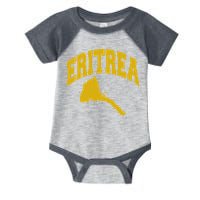 Love Eritrea With Eritrean Map Eritrea Pride Infant Baby Jersey Bodysuit