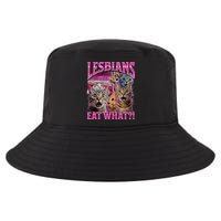 Lesbians Eat What Funny Offensive Cat Bootleg Sarcastic Cool Comfort Performance Bucket Hat