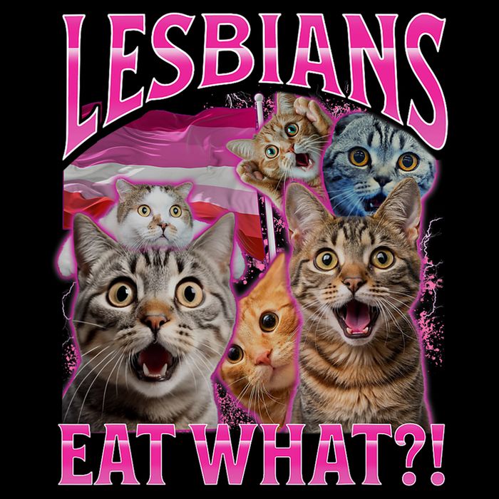 Lesbians Eat What Funny Offensive Cat Bootleg Sarcastic Sustainable Bucket Hat
