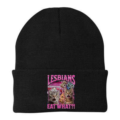Lesbians Eat What Funny Offensive Cat Bootleg Sarcastic Beanie