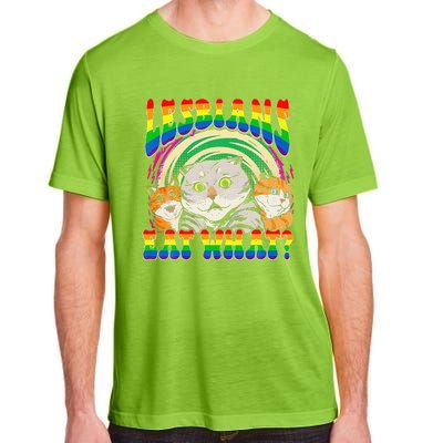 Lesbians Eat What Cat National Coming Out Day LGBQ Pride Adult ChromaSoft Performance T-Shirt