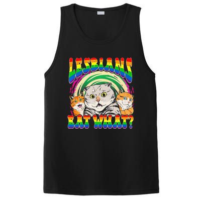 Lesbians Eat What Cat National Coming Out Day LGBQ Pride PosiCharge Competitor Tank