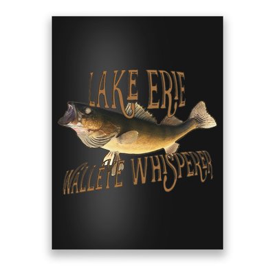Lake Erie Walleye Whisperer Fishing Poster