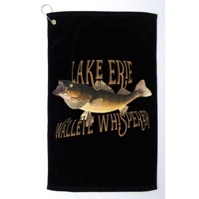 Lake Erie Walleye Whisperer Fishing Golf Towel
