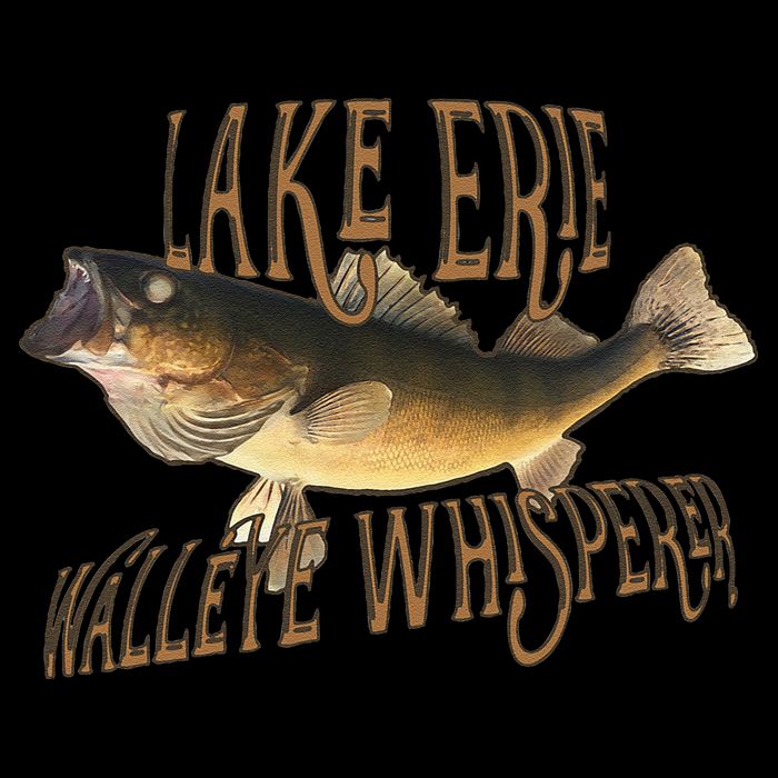 Lake Erie Walleye Whisperer Fishing Women's V-Neck T-Shirt