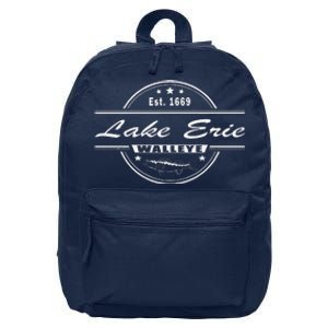 Lake Erie Walleye Fishing Souvenir For Walleye Fishing 16 in Basic Backpack