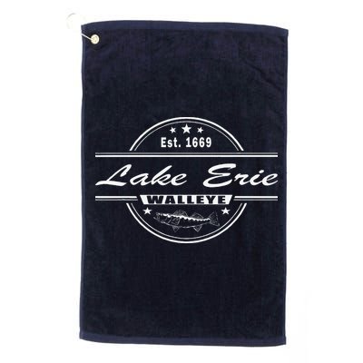 Lake Erie Walleye Fishing Souvenir For Walleye Fishing Golf Towel