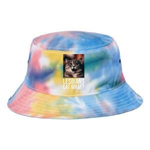 Lesbians Eat What Funny Cat Meme Tie Dye Newport Bucket Hat