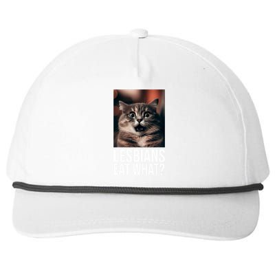 Lesbians Eat What Funny Cat Meme Snapback Five-Panel Rope Hat