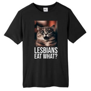 Lesbians Eat What Funny Cat Meme Tall Fusion ChromaSoft Performance T-Shirt