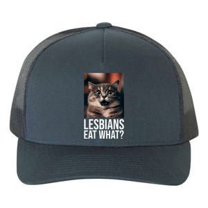 Lesbians Eat What Funny Cat Meme Yupoong Adult 5-Panel Trucker Hat