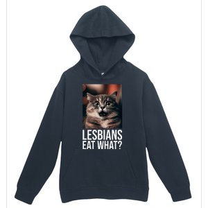 Lesbians Eat What Funny Cat Meme Urban Pullover Hoodie