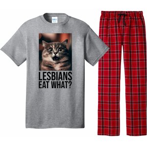 Lesbians Eat What Funny Cat Meme Pajama Set