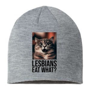 Lesbians Eat What Funny Cat Meme Sustainable Beanie