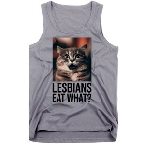 Lesbians Eat What Funny Cat Meme Tank Top